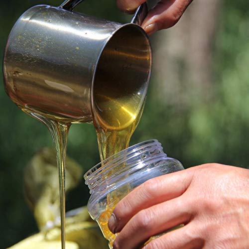 Miel cruda de ImkerPur, 1 kg, sin filtrar, no centrifugada o calentada, contiene polen de flores, cera de abeja, propóleos, pan de abejas y jalea real