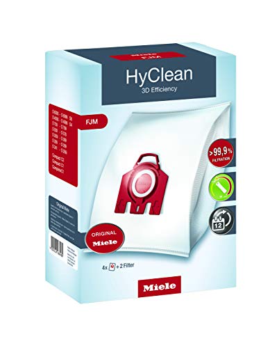 Miele HyClean 3D Efficiency, 4 Bolsas Recogepolvo y 2 Filtros