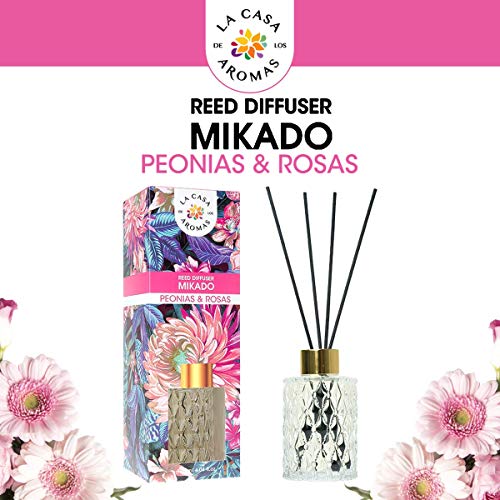 Mikado Peonía & Rosas 120ml - La Casa de los Aromas