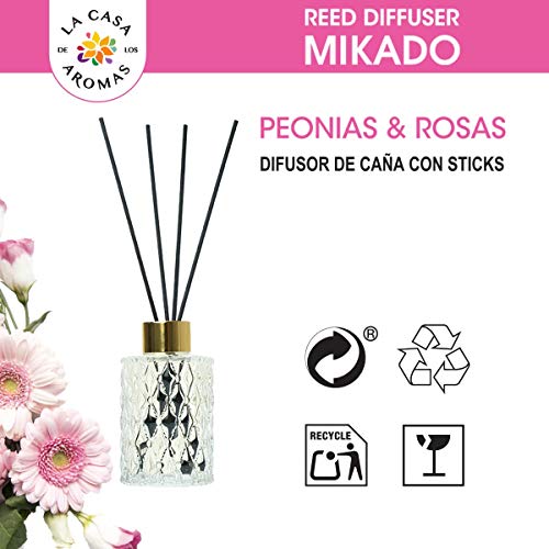 Mikado Peonía & Rosas 120ml - La Casa de los Aromas