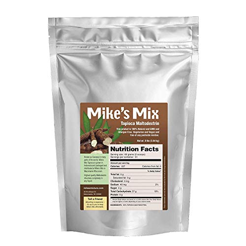 Mike's Mix Tapioca Maltodextrina Complejo sin OMG Carbohdrato, 8 Pound, 100