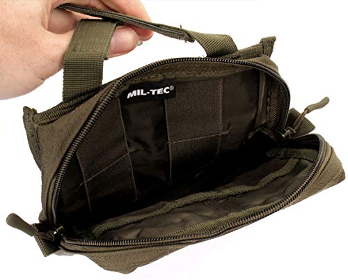 Mil-Tec Bolsa De Cinturón Molle De Corte Láser - Grande (Aceituna)