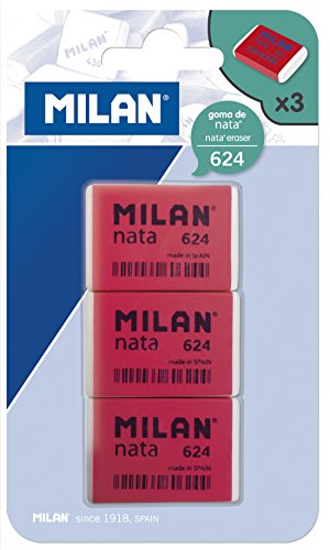 Milan BPM9205 - Pack de 3 gomas de borrar