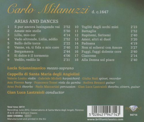 MILANUZZI: Arias and Dances