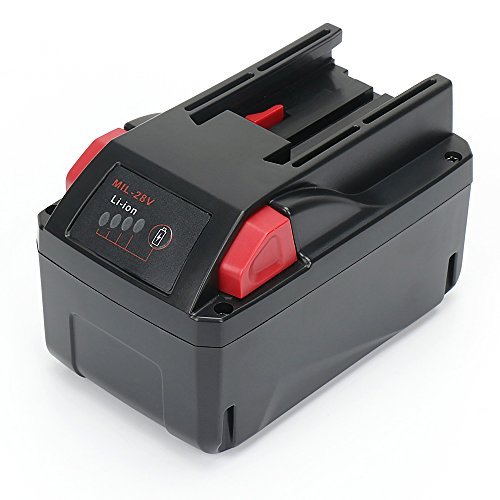 Milwaukee M28 REEXBON 28V 3.0Ah Batería de Repuesto para M28B M28BX V28 V28B 48-11-1828 48112830 4932352523 4932399196, compatible con el V28VC V28SX V28SG V28PG V28PD V28JSB V28IW V28IW V28HX HD28X