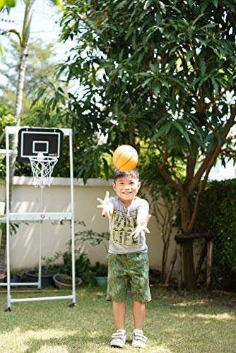 Mini Canasta de Baloncesto Infantil de Interior Incluye Tablero, Bomba y 2 Pelotas de Goma - Apto para Puertas de Casa, Oficina o Dormitorio