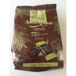 Mini chocolatinas de cacao 72% Antiu Xixona bolsa de 1 Kg.