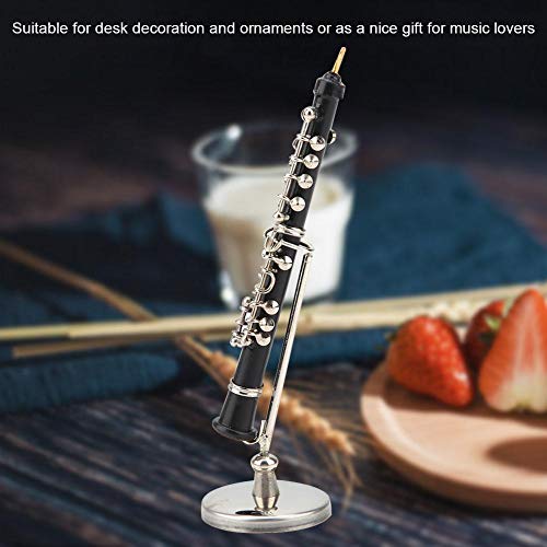 Mini Oboe Modelo Instrumento musical Miniatura Decoración para el hogar Adorno de café