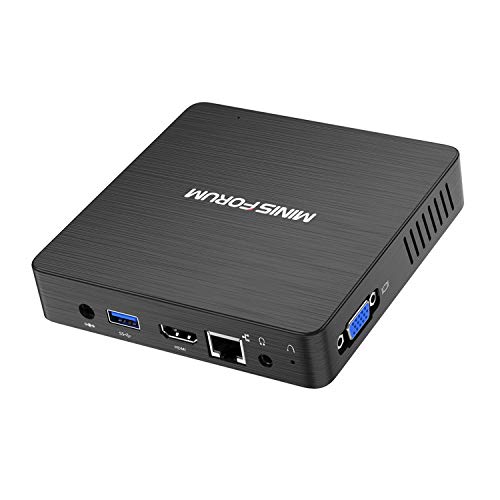 Mini PC, Procesador Intel Atom X5-Z8350 sin Ventilador CPU de 4 GB DDR / 64 GB eMMC Mini Ordenador de Escritorio con Windows 10 Pro, conexión HDMI + VGA, Banda Dual WiFi 2.4/5.8 G, BT 4.1, USB 3.0