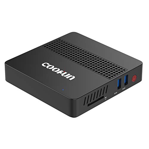 Mini PC Procesador Intel Celeron Apollo Lake J3455 (hasta 2.3GHz), 8G LPDDR4 /SSD 128GB Windows 10 Pro (64-bit) HDMI y VGA HD Display Dual WiFi USB 3.0 / BT 4.2 DIY M.2 NGFF SSD