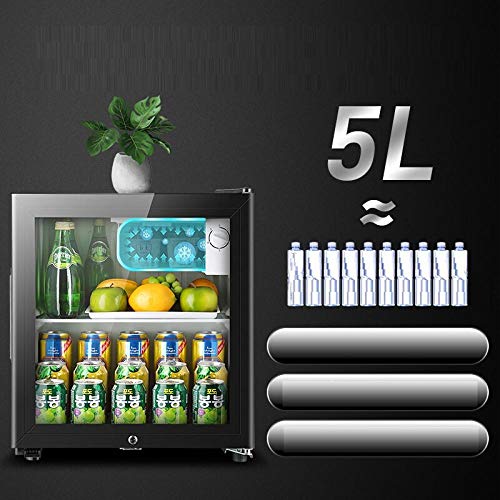 Mini Refrigerador Mini Nevera Refrigerador 50L Hogar Barra De Hielo Puerta Única Hotel Temperatura Constante Pequeño Vidrio Templado Electrónico Vitrina