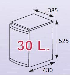 Minibar Ferbox 30 litros Silencioso (0 dB)