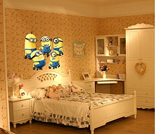 Minions Set pegatina colorido Guardería Calcomanía Niños Habitación Art Calcomanía Chicas Habitación pared Pegatinas Calcomanías Decoración