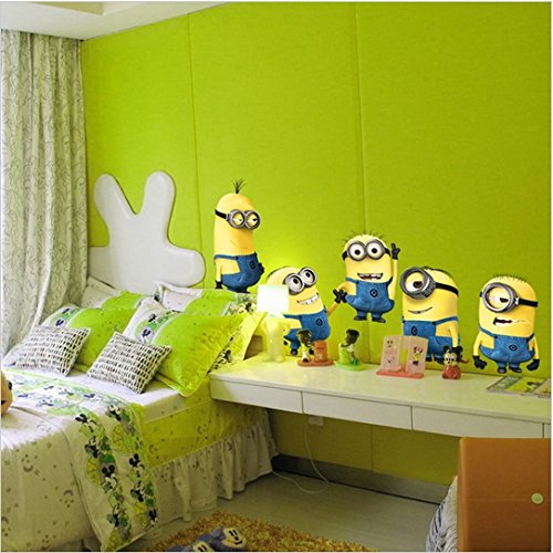 Minions Set pegatina colorido Guardería Calcomanía Niños Habitación Art Calcomanía Chicas Habitación pared Pegatinas Calcomanías Decoración