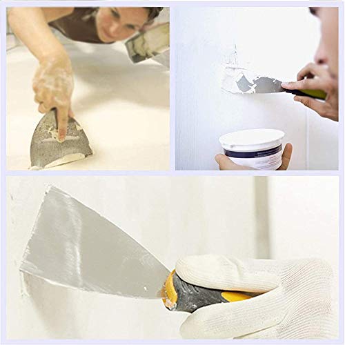 Mirrwin Raspadores de Pared Un Conjunto de Herramientas para Quitar Pintura Conjunto de Espátula de Pintura al Oleo de Diferentes Tamaños para Calcomanías Papel Pintado Hornear Pared y Automóvil 4 PCS