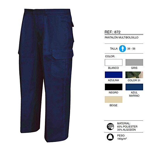 MISEMIYA 872 Pantalón de Trabajo, Azul Marino 8, ((42 : Cintura:74-84cm)) para Hombre