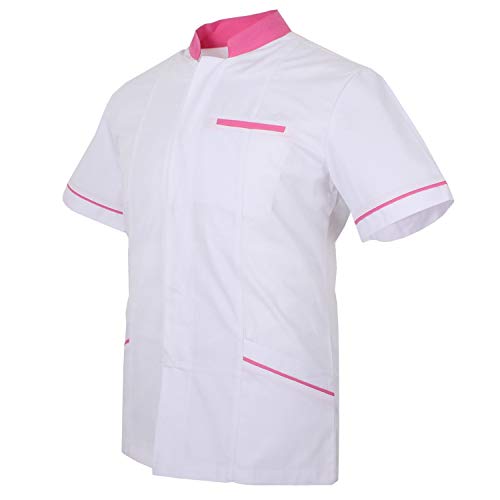 MISEMIYA - Casaca Camisa Camisetas Mujer Uniformes Laboratorios Uniformes Medicos Clinica Veterinarias Ref.701 - S, Camisa Laboratorio 701-2 Blanco