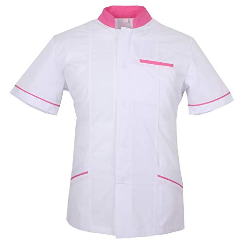 MISEMIYA - Casaca Camisa Camisetas Mujer Uniformes Laboratorios Uniformes Medicos Clinica Veterinarias Ref.701 - S, Camisa Laboratorio 701-2 Blanco