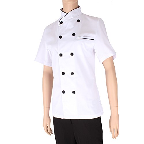 MISEMIYA - Chaquetas Chef Uniforme COCINERA MARMINTÓN SOLLASTRE GUISANDERO ADOBADOR Salsero- Ref.8441 - XXXL, Blanco