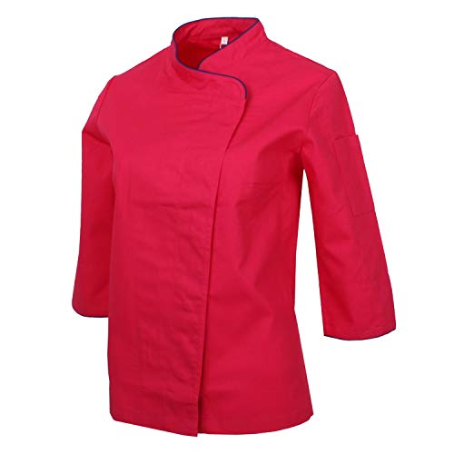 MISEMIYA - Chaquetas Uniformes Chef COCINERA Bar Restaurante HOSTELERÍA Mangas LARGAS - Ref.703 - XX-Large, Fucsia