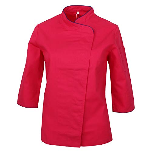 MISEMIYA - Chaquetas Uniformes Chef COCINERA Bar Restaurante HOSTELERÍA Mangas LARGAS - Ref.703 - XX-Large, Fucsia