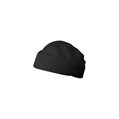 MISEMIYA - GORRO CHEF GORRO COCINERO GORRO COCINA GORROBARCO COCINERO GORRO ESTILO MILITAR COCINA Ref.920 - Negro, Pack* 1 Pcs