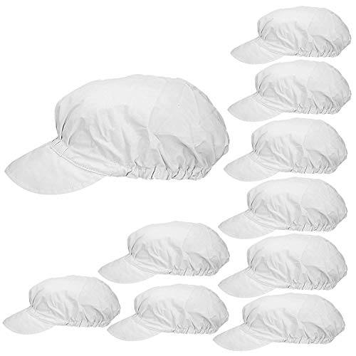 MISEMIYA - GORRO VISERA GORRO VISERA UNISEX GORRO COCINA GORRO CHEF GORRO COCINERA GORRO COCINERO - Ref.923 - Blanco, Pack* 1 Pcs