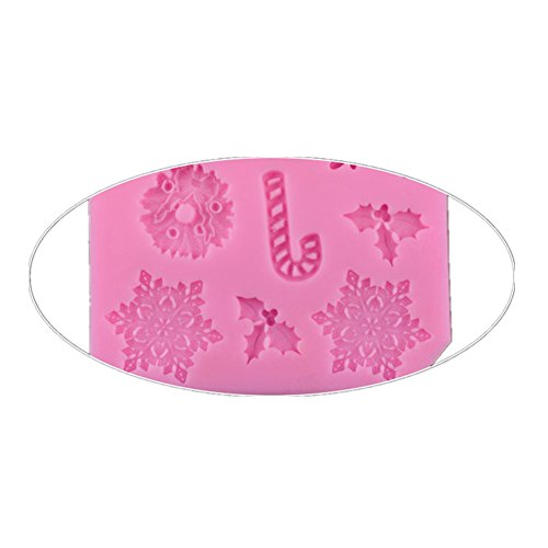 MISITE de Copo de Nieve Silicona Fondant Pastel Sugarcraft repostería Decorar Mould # 088