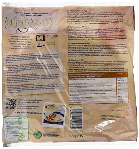 Mission Wraps Multigrain - 6 Paquetes de 370 gr - Total: 2220 gr