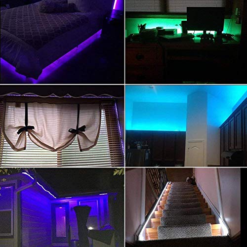 Mixtooltoys Tiras LED Iluminación 1M RGB 30LEDs LED Flexible SMD 5050 Tira de luz flexible TV Manguera ligera Decorativo secuencia ligera Operación de la batería Hogar Restaurante Cocina Dormitorio