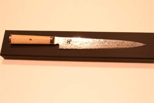 MIYABI - Carving Knife "Sujihiki", longitud de la hoja: 24 cm, Diseño Damasco