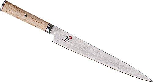 MIYABI - Carving Knife "Sujihiki", longitud de la hoja: 24 cm, Diseño Damasco