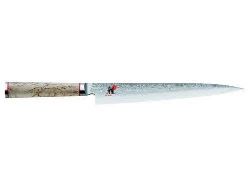 MIYABI - Carving Knife "Sujihiki", longitud de la hoja: 24 cm, Diseño Damasco