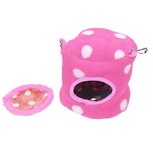 MLXZXQT Franela Hamster House Hamster Squirrel Silver Gold Bear Winter Nest Colgante Cama Casa Hamaca para Hurón Rata Rata XS