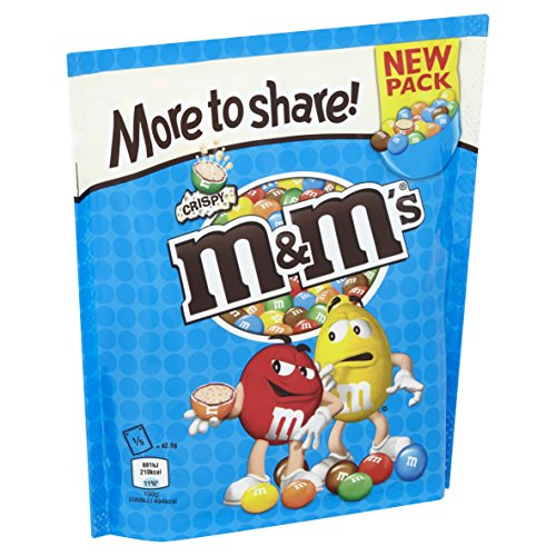 M&M's crujiente chocolate más para compartir bolsa, 246 g