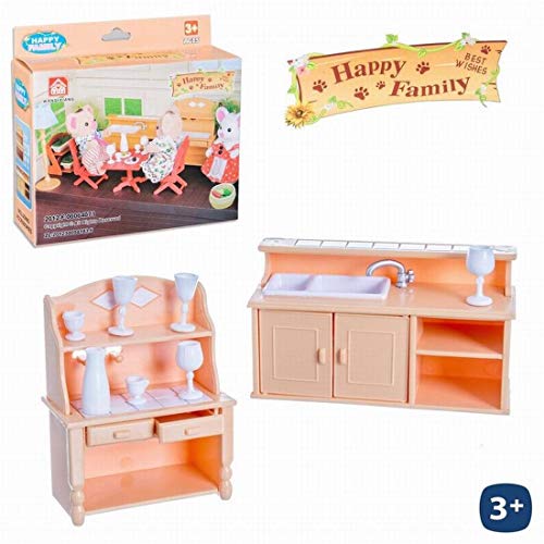 Mobiliario de Cocina de Juguete Happy Family Medidas Caja 13 x 12 cm