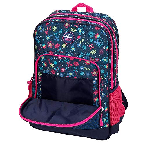 Mochila doble compartimento adaptable a carro Movom Nice Flowers