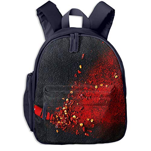 Mochila para Niños Chilli Heat Splash Chef Art, Mochila Escuela Primaria De Edad Peso Ligero Pérdida Mochila De Viaje para Chico Chica