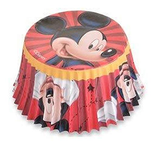 Modecor 72053 - Cápsulas para magdalenas (7 cm, 50 unidades), diseño de Mickey Mouse