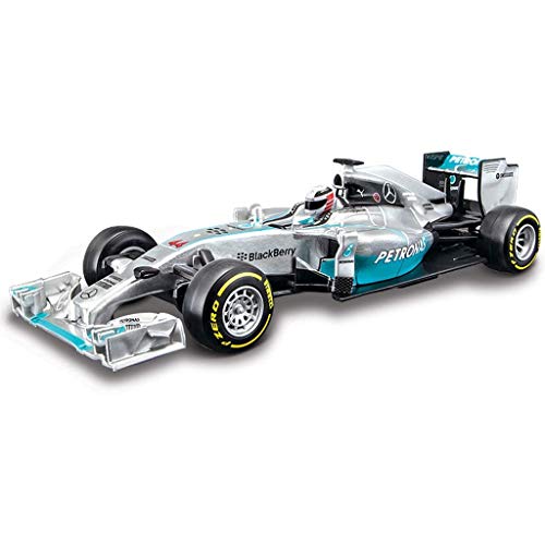 Modelo de automóvil Mercedes-Benz AMG modelo de simulación 1:32 de la aleación original F1 Fórmula coche de deportes de aleación coche modelo exclusivo de colección modelo (color: plata, Tamaño: el 14