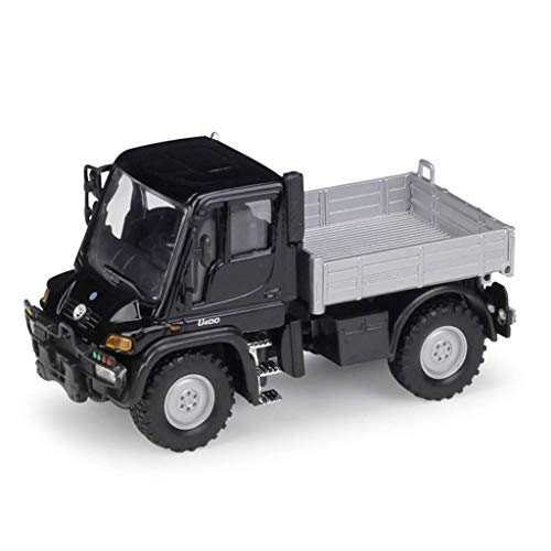 Modelo de coche uno y cuarenta y tres Mercedes-Benz Unimog Unimog U400 modelo de simulación de aleación de coche de la inercia del coche exclusivo de colección modelo (Color: NEGRO) liuchang20