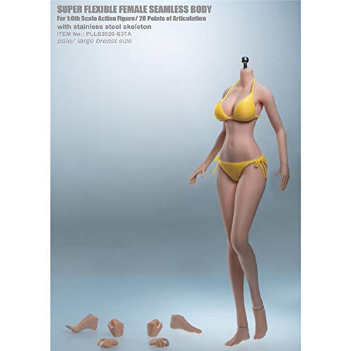 Modelo de Cuerpo Femenino de Personaje de Anime Bidimensional a Escala 1/6 con Traje de Bikini (S37A)