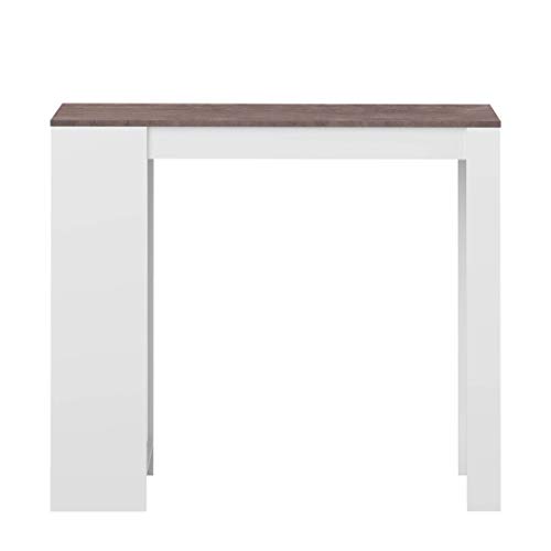 Modern Loft Mesa Ramsay, 115 x 50 x 102.7 cm, Blanco y Negro