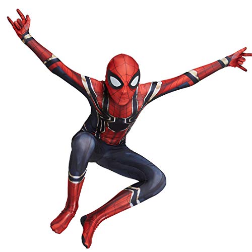 MODRYER El Hombre Araña De Cosplay del Traje del Hombre Araña Unisex Mono Superhéroe De Halloween Cosplay Bodies Lycra 3D Imprimir Spider Man Disfraz Traje, Far from Home-Adult XXL 175~185cm