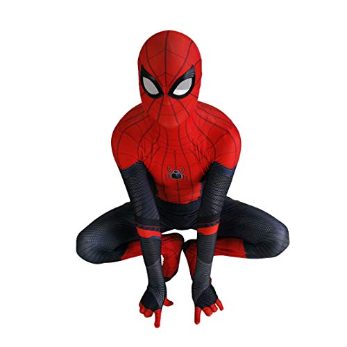 MODRYER El Hombre Araña De Cosplay del Traje del Hombre Araña Unisex Mono Superhéroe De Halloween Cosplay Bodies Lycra 3D Imprimir Spider Man Disfraz Traje, Far from Home-Adult XXL 175~185cm