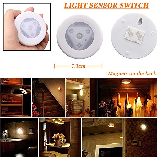 Moent Luz LED LED inalámbrico PIR Sensor de Movimiento automático Lámpara de Escalera de gabinete de luz Nocturna infrarroja