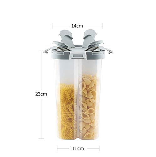 Moisture-Proof Contenedor De Almacenamiento De Alimentos, Kitchen And Contenedor De Almacenamiento De Alimentos, Used For, Grain, Candy,Dried Fruit And Spaghetti (4Piezas-2.3L)