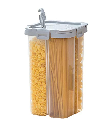 Moisture-Proof Contenedor De Almacenamiento De Alimentos, Kitchen And Contenedor De Almacenamiento De Alimentos, Used For, Grain, Candy,Dried Fruit And Spaghetti (4Piezas-2.3L)