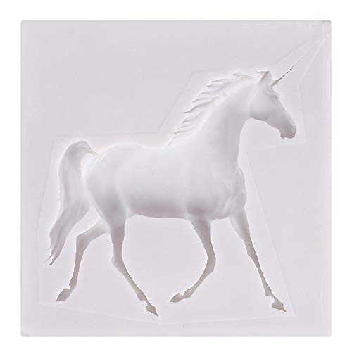 Molde de silicona 3D Pegasus, molde de silicona de unicornio molde de caballo molde de silicona para fondant moldes de fondant de chocolate y caramelo moldes de jabón moldes de arcilla moldes pasteles