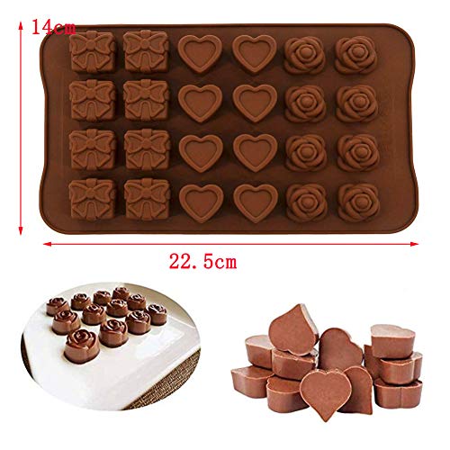 molde de silicona de Navidad para chocolate, molde caja de regalo, molde de fondant, cera de jabón derretir dulces decoración de pasteles con para decoración de tartas de Navidad